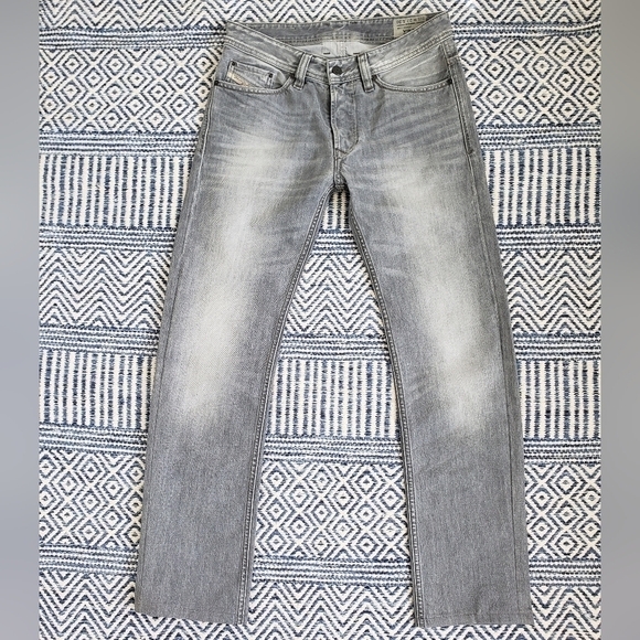 Diesel Men's Viker Regular Straight Fit Jeans size W 27 L 30 Wash 008QP or Gray - Picture 6 of 16